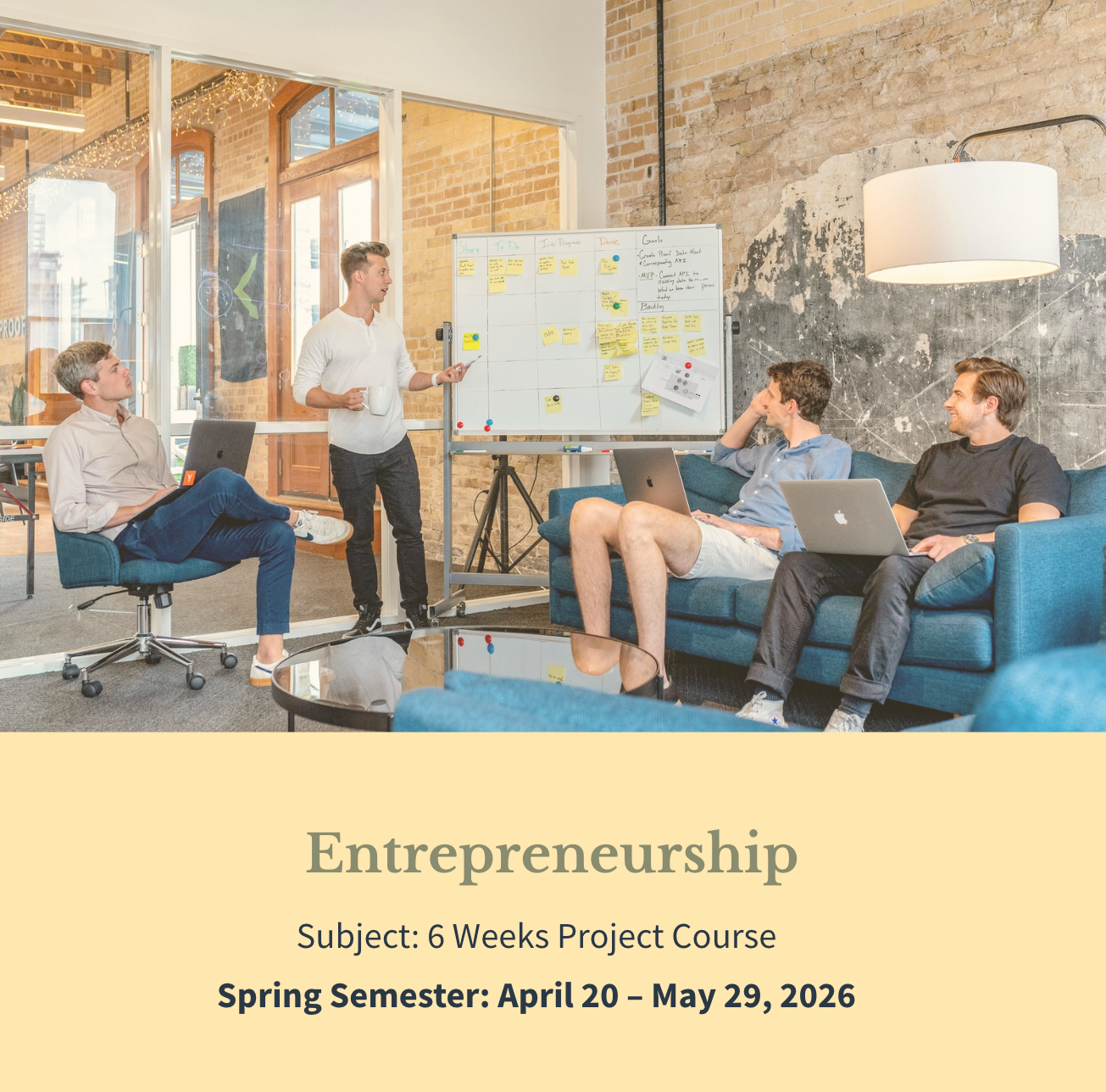 Entrepreneurship Mini-Semester Projects Course (Spring 2026)